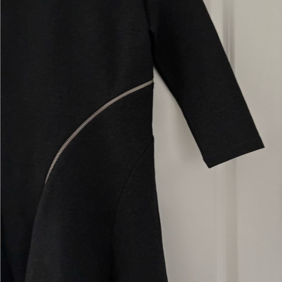 McQ Alexander McQueen Zip Detail Stretch Jersey Flared Mini Dress - Picture 7 of 11